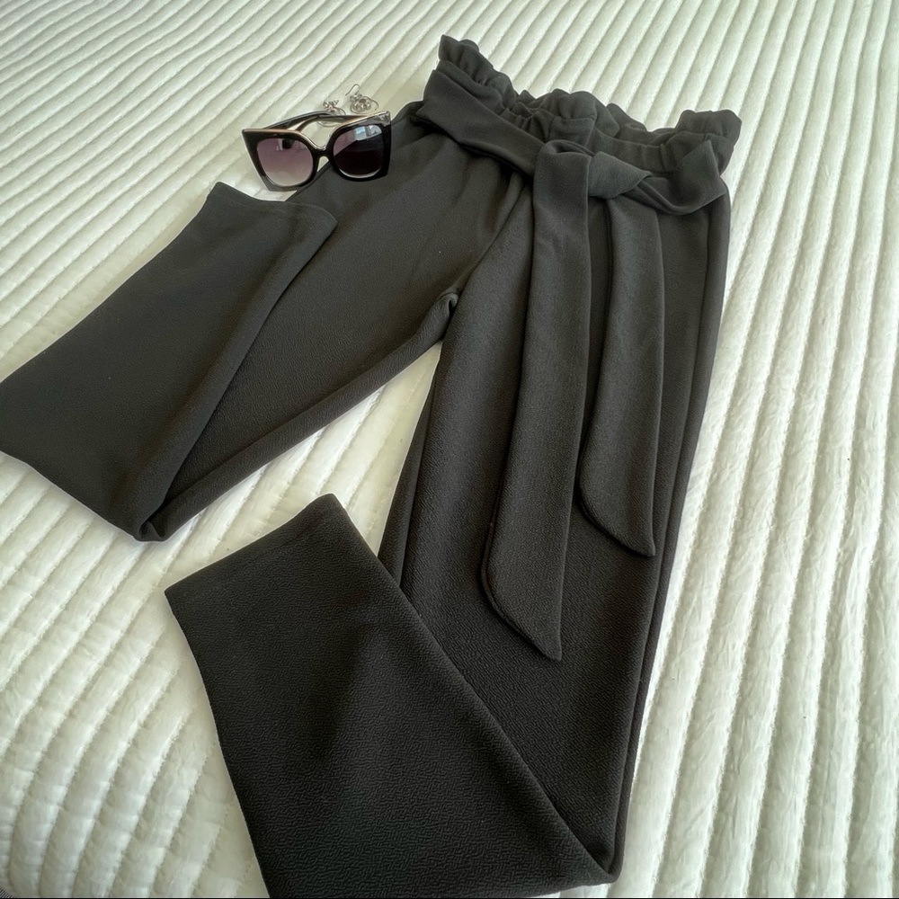 Shein - Black - Stretch Pants - High Waist - Elastic Waist